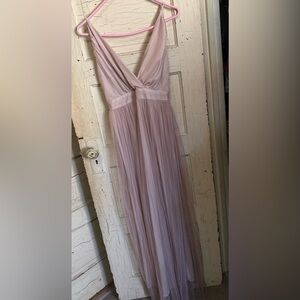 Formal dress color dusty pink size large